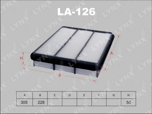 LYNXauto LA-126 - Engine Air Filter car-mod.net