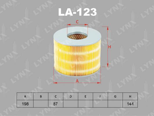 LYNXauto LA-123 - Engine Air Filter car-mod.net