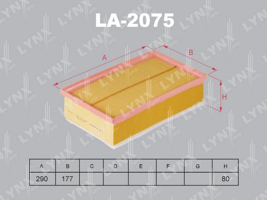 LYNXauto LA-2075 - Engine Air Filter car-mod.net
