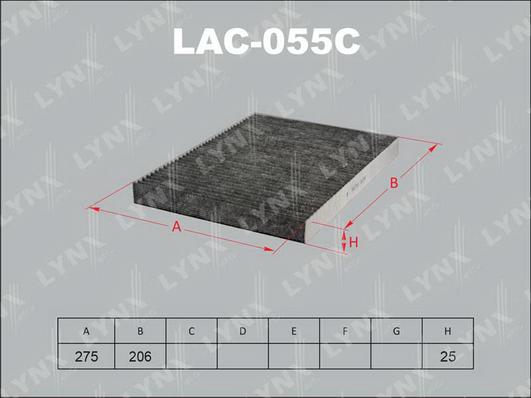 LYNXauto LAC-055C - Filter, interior air car-mod.net