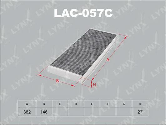 LYNXauto LAC-057C - Filter, interior air car-mod.net