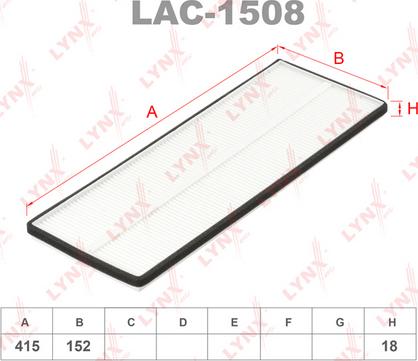 LYNXauto LAC-1508 - Filter, interior air car-mod.net