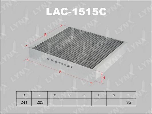 LYNXauto LAC-1515C - Filter, interior air car-mod.net