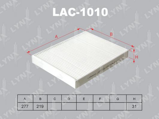 LYNXauto LAC-1010 - Filter, interior air car-mod.net