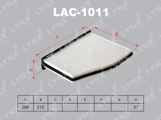 LYNXauto LAC-1011 - Filter, interior air car-mod.net