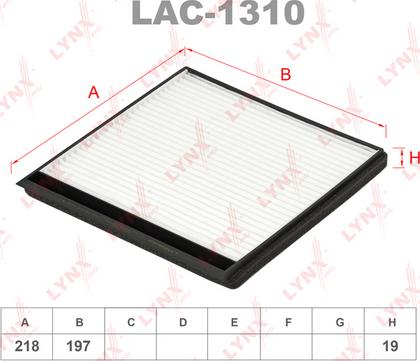 LYNXauto LAC-1310 - Filter, interior air car-mod.net