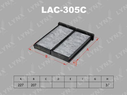 LYNXauto LAC-305C - Filter, interior air car-mod.net