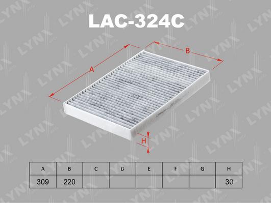 LYNXauto LAC-324C - Filter, interior air car-mod.net
