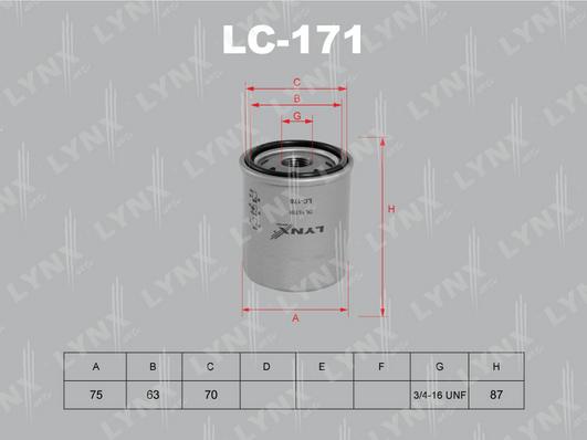 LYNXauto LC-171 - Oil Filter car-mod.net