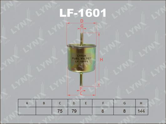 LYNXauto LF-1601 - Fuel filter car-mod.net
