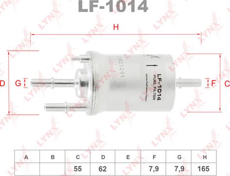 LYNXauto LF-1014 - Fuel filter car-mod.net