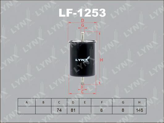 LYNXauto LF-1253 - Fuel filter car-mod.net