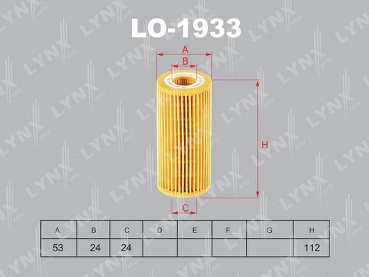 LYNXauto LO-1933 - Oil Filter car-mod.net