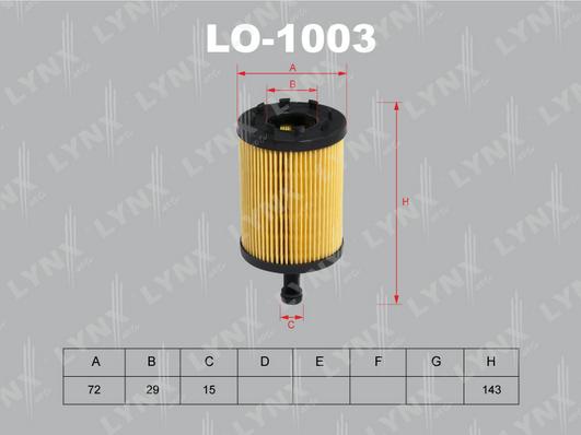 LYNXauto LO-1003 - Oil Filter car-mod.net
