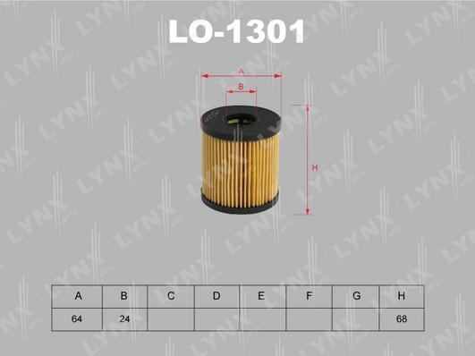 LYNXauto LO-1301 - Oil Filter car-mod.net