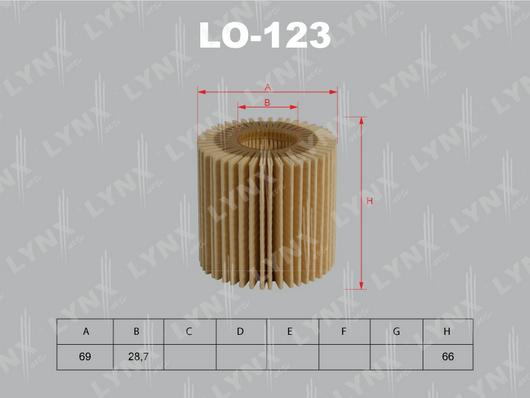 LYNXauto LO-123 - Oil Filter car-mod.net
