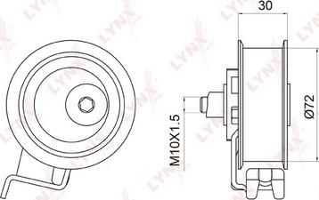 LYNXauto PB-1008 - Tensioner Pulley, timing belt car-mod.net