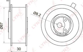 LYNXauto PB-1003 - Tensioner Pulley, timing belt car-mod.net