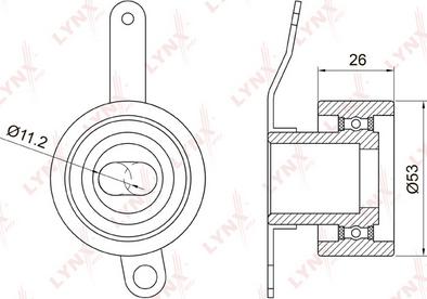 LYNXauto PB-1018 - Tensioner Pulley, timing belt car-mod.net