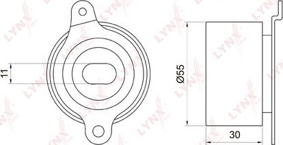 LYNXauto PB-1017 - Tensioner Pulley, timing belt car-mod.net