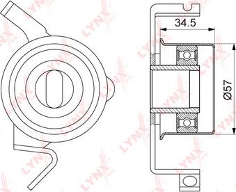 LYNXauto PB-1119 - Tensioner Pulley, timing belt car-mod.net