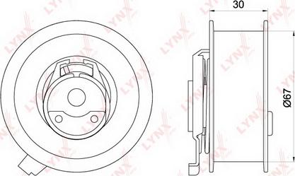LYNXauto PB-1173 - Tensioner Pulley, timing belt car-mod.net