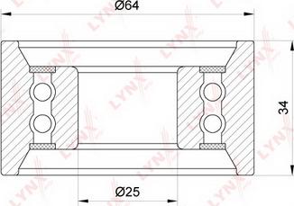 LYNXauto PB-1321 - Tensioner Pulley, timing belt car-mod.net