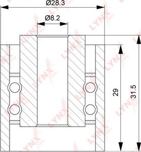 LYNXauto PB-3079 - Deflection / Guide Pulley, timing belt car-mod.net