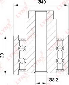 LYNXauto PB-3148 - Deflection / Guide Pulley, timing belt car-mod.net