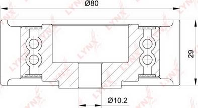 LYNXauto PB-3147 - Deflection / Guide Pulley, timing belt car-mod.net