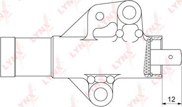 LYNXauto PT-1037 - Vibration Damper, timing belt car-mod.net