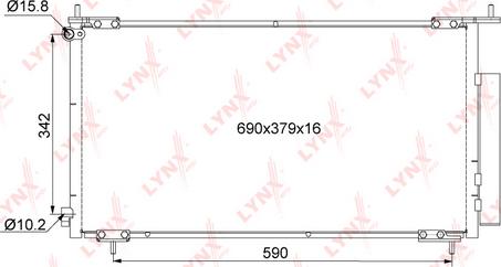 LYNXauto RC-0042 - Condenser, air conditioning car-mod.net