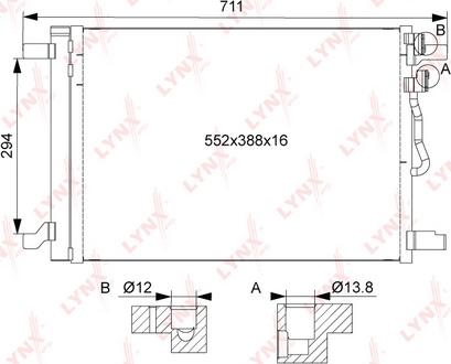 LYNXauto RC-0111 - Condenser, air conditioning car-mod.net