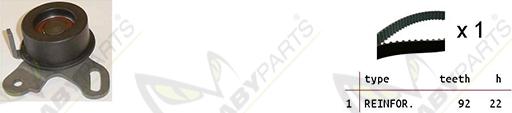 Mabyparts OBK010491 - Timing Belt Set car-mod.net