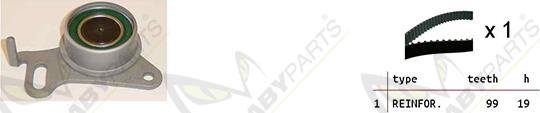 Mabyparts OBK010492 - Timing Belt Set car-mod.net