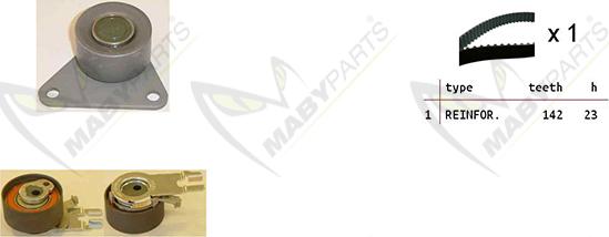 Mabyparts OBK010447 - Timing Belt Set car-mod.net