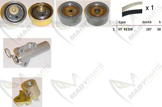 Mabyparts OBK010435 - Timing Belt Set car-mod.net
