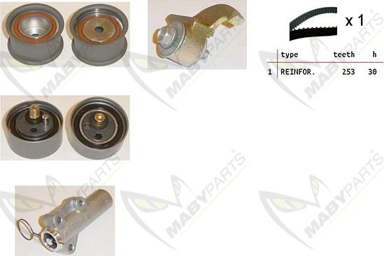 Mabyparts OBK010428 - Timing Belt Set car-mod.net