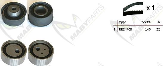 Mabyparts OBK010525 - Timing Belt Set car-mod.net