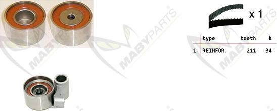 Mabyparts OBK010528 - Timing Belt Set car-mod.net