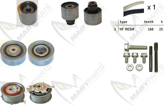 Mabyparts OBK010046 - Timing Belt Set car-mod.net