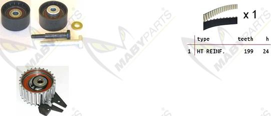 Mabyparts OBK010054 - Timing Belt Set car-mod.net