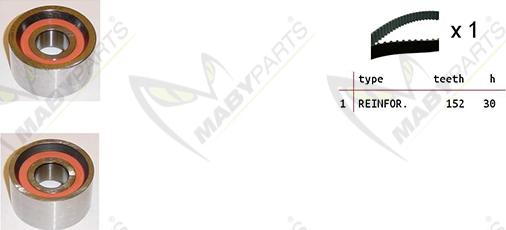Mabyparts OBK010055 - Timing Belt Set car-mod.net