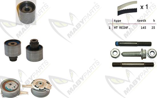 Mabyparts OBK010088 - Timing Belt Set car-mod.net