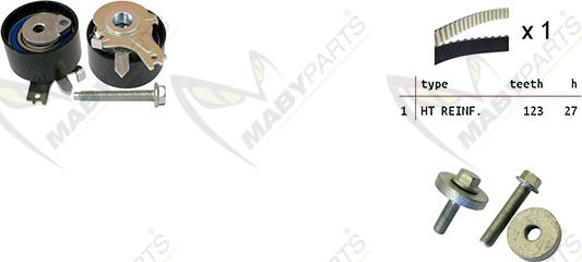 Mabyparts OBK010079 - Timing Belt Set car-mod.net