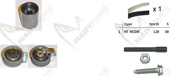 Mabyparts OBK010075 - Timing Belt Set car-mod.net
