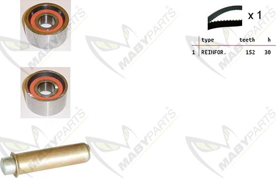 Mabyparts OBK010162 - Timing Belt Set car-mod.net