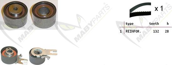Mabyparts OBK010118 - Timing Belt Set car-mod.net