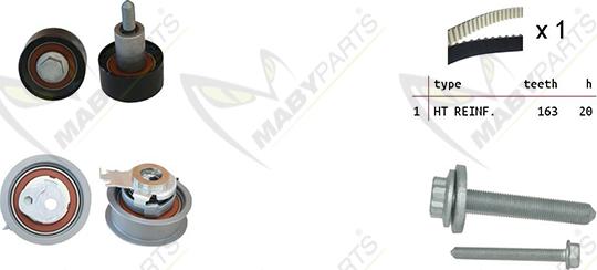 Mabyparts OBK010117 - Timing Belt Set car-mod.net
