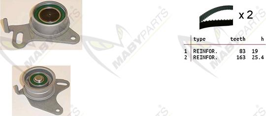 Mabyparts OBK010132 - Timing Belt Set car-mod.net